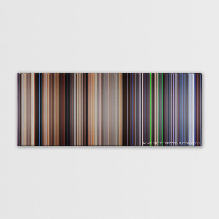 The Truman Show color palette canvas print: thousands of thin vertical stripes of color