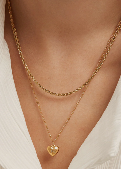 Thin Romance Necklace - Gold