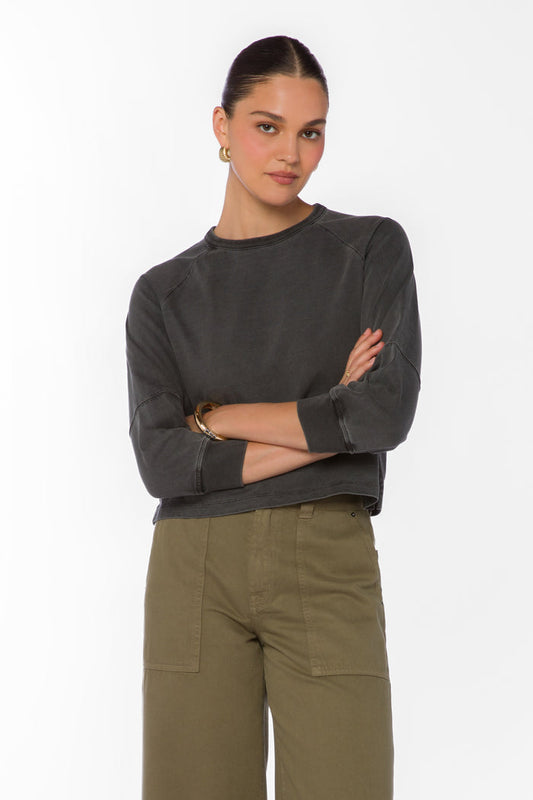 Tinsley Black Crew Neck Sweatshirt