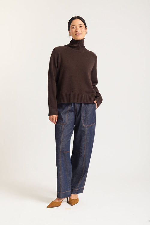Toastie Merino Cashmere Polo In Contemplation