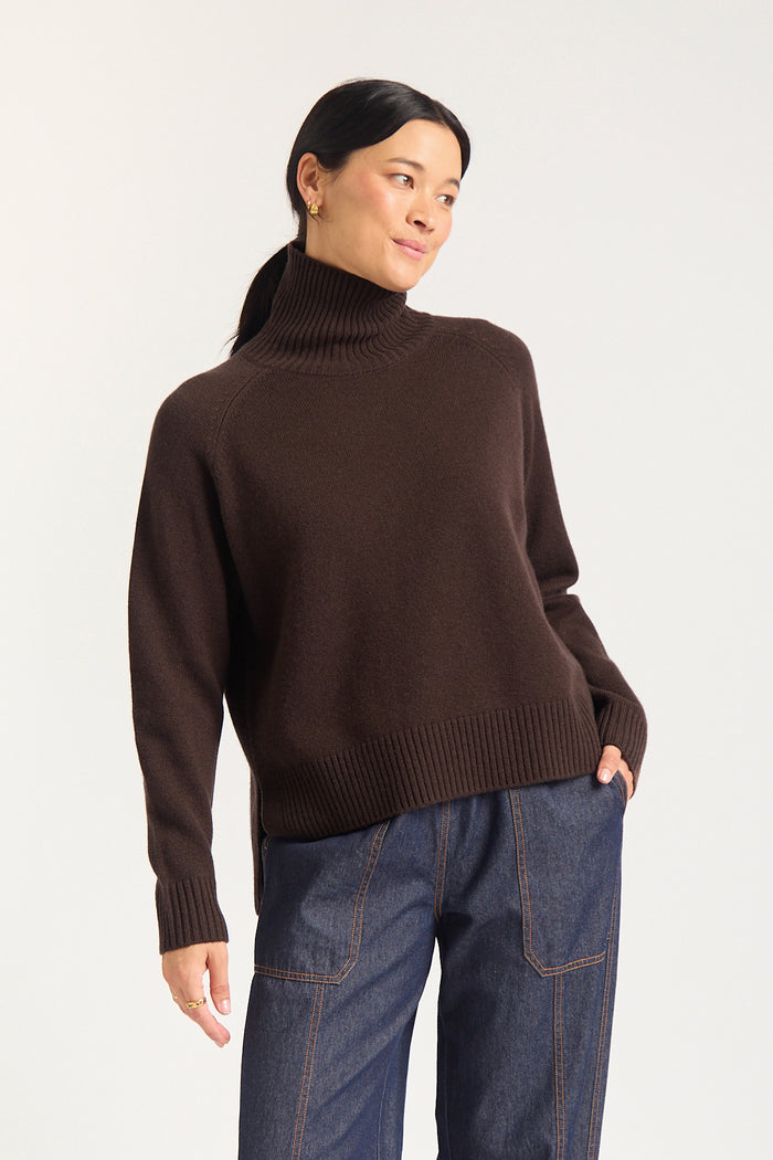 Toastie Merino Cashmere Polo In Contemplation
