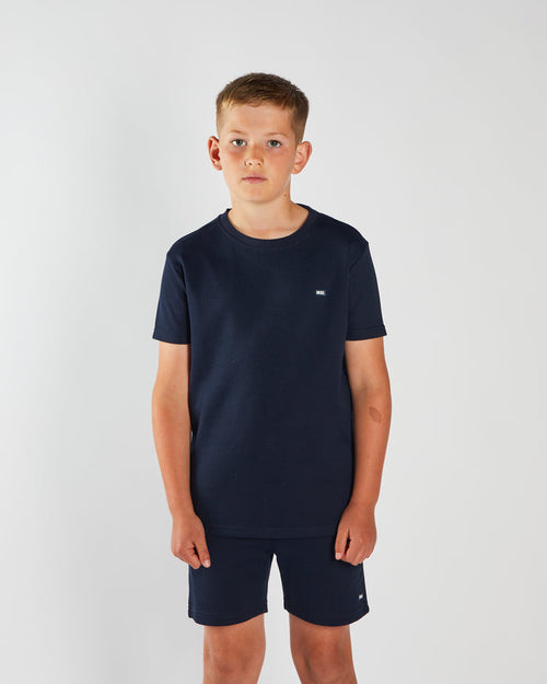 Toby Textured Tee Navy