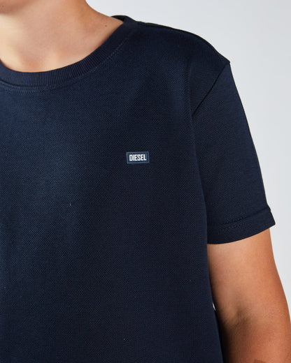 Toby Textured Tee Navy