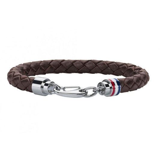 Tommy Hilfiger Jewellery Braided Brown Leather Unisex Bracelet - 2700530