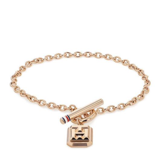 Tommy Hilfiger Tommy Hilfiger Jewellery Carnation Gold Steel Women's Chain Bracelet - 2780437