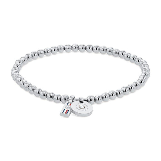 Tommy Hilfiger Tommy Hilfiger Jewellery Silver Steel Women's Stretch Bracelet - 2780453
