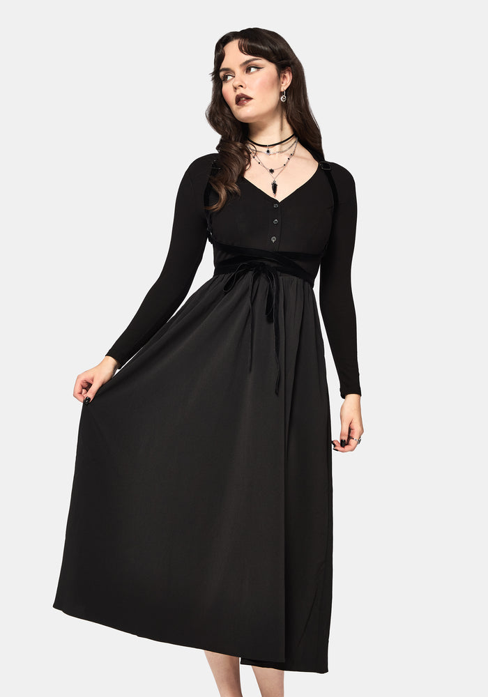 Torrent Button Up Midi Dress