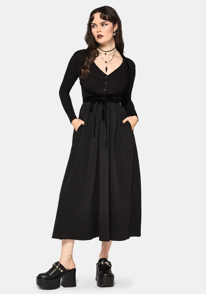 Torrent Button Up Midi Dress