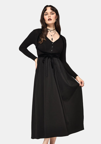 Torrent Button Up Midi Dress