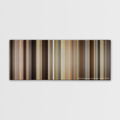 Trainwreck color palette canvas print: thousands of thin vertical stripes of color