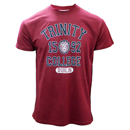 Trinity College Dublin 1592 T-shirt Burgundy