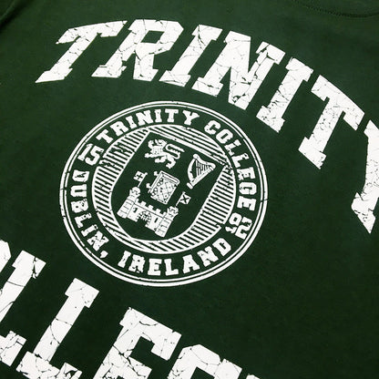 Trinity College Dublin Crest T-shirt Bottle Green