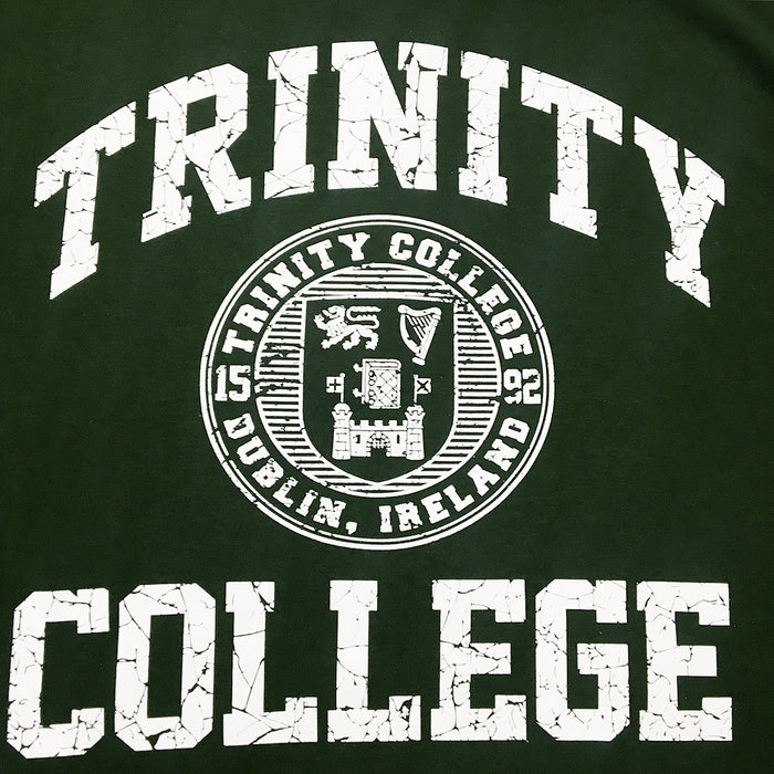 Trinity College Dublin Crest T-shirt Bottle Green