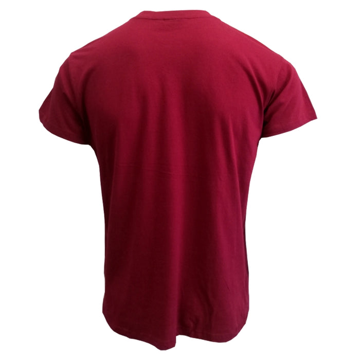 Trinity College Dublin Crest T-Shirt Burgundy & White