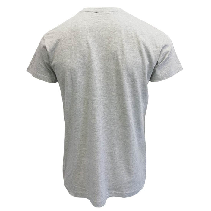 Trinity College Dublin Crest T-Shirt Grey Marl & Burgundy