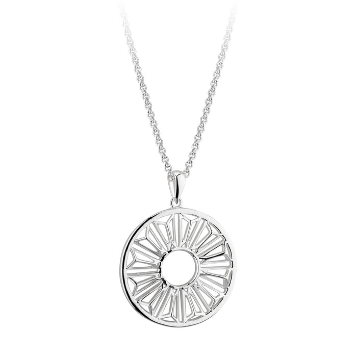 Trinity College Dublin Sterling Silver Door Pendant Circle