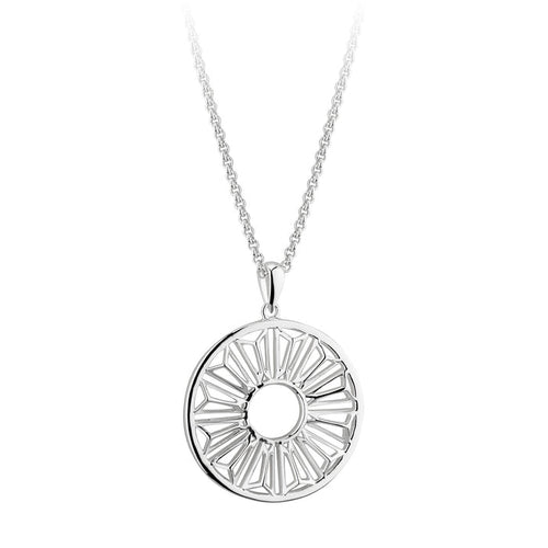 Trinity College Dublin Sterling Silver Door Pendant Circle