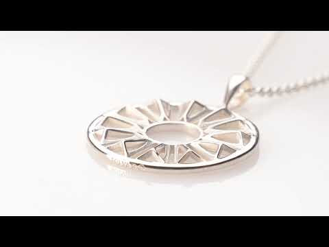 Trinity College Dublin Sterling Silver Door Pendant Circle