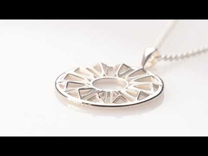 Trinity College Dublin Sterling Silver Door Pendant Circle