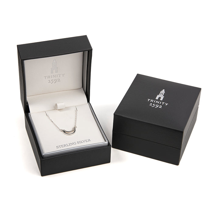 Trinity College Dublin Sterling Silver Modern Pendant Long Room
