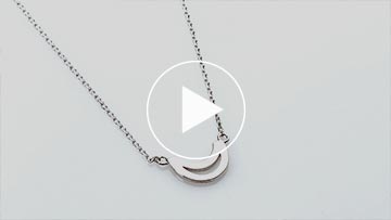 Trinity College Dublin Sterling Silver Modern Pendant Long Room