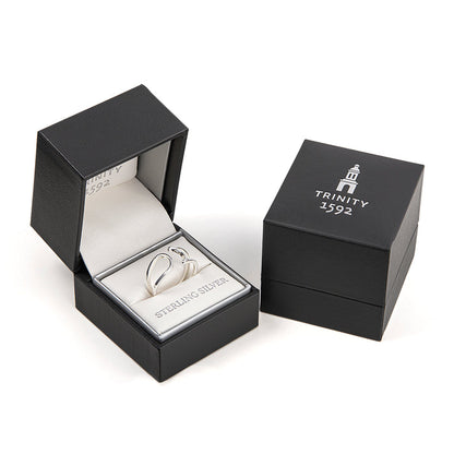 Trinity College Dublin Sterling Silver Ring Modern Long Room