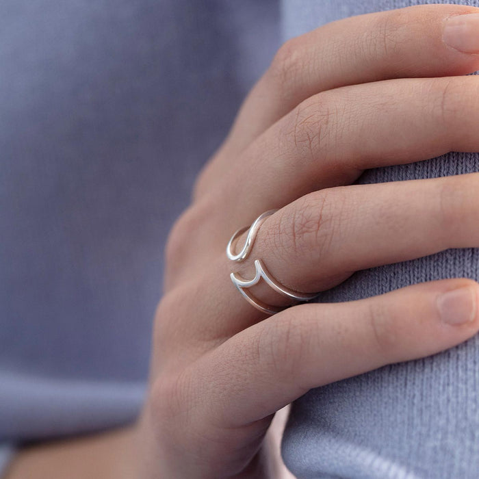 Trinity College Dublin Sterling Silver Ring Modern Long Room