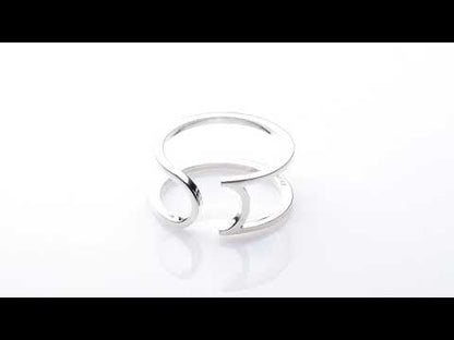 Trinity College Dublin Sterling Silver Ring Modern Long Room