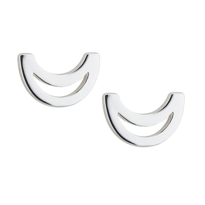 Trinity College Dublin Sterling Silver Stud Earrings Long Room Modern
