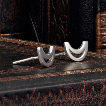 Trinity College Dublin Sterling Silver Stud Earrings Long Room Modern