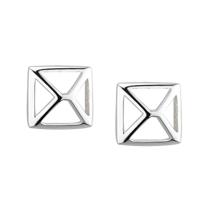 Trinity College Dublin Sterling Silver Stud Earrings Rectangle Door