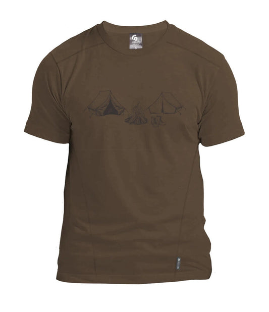 Tussock Ridge - Campsite Merino Mens Tee