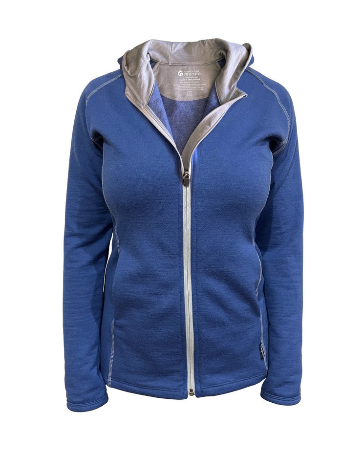 Tussock Ridge - Ladies Merino-Tencel Full Zip Jacket with Hood