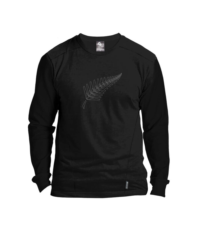 Tussock Ridge Merino - Silver Fern Men's L/S Tee
