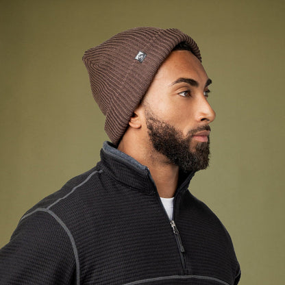 Unisex Bonfire Knit Folded Beanie