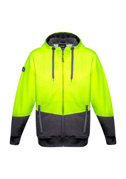 Unisex Hi Vis Textured Jacquard Full Zip Hoodie ZT485