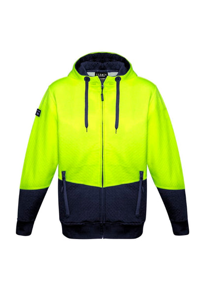 Unisex Hi Vis Textured Jacquard Full Zip Hoodie ZT485