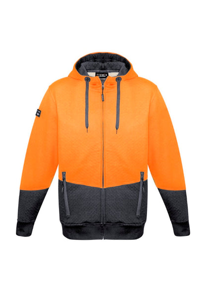 Unisex Hi Vis Textured Jacquard Full Zip Hoodie ZT485