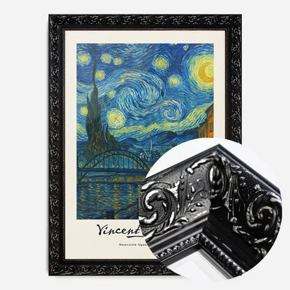 21x30cm | 8¼ x 11¾in / Black Ornate Frame