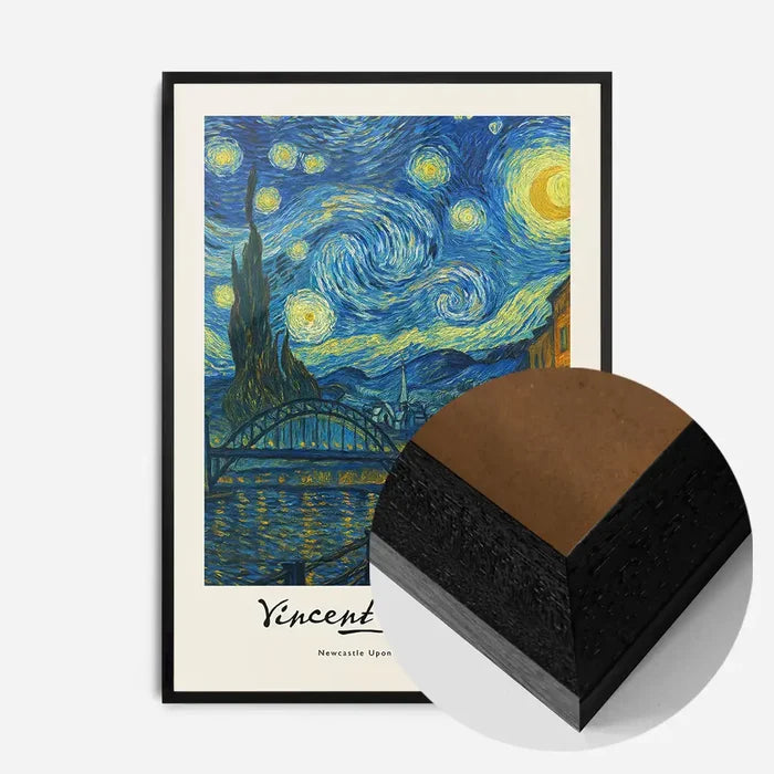 21x30cm | 8¼ x 11¾in / Black Wood Frame