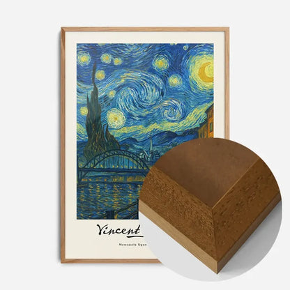 21x30cm | 8¼ x 11¾in / Oak Wood Frame