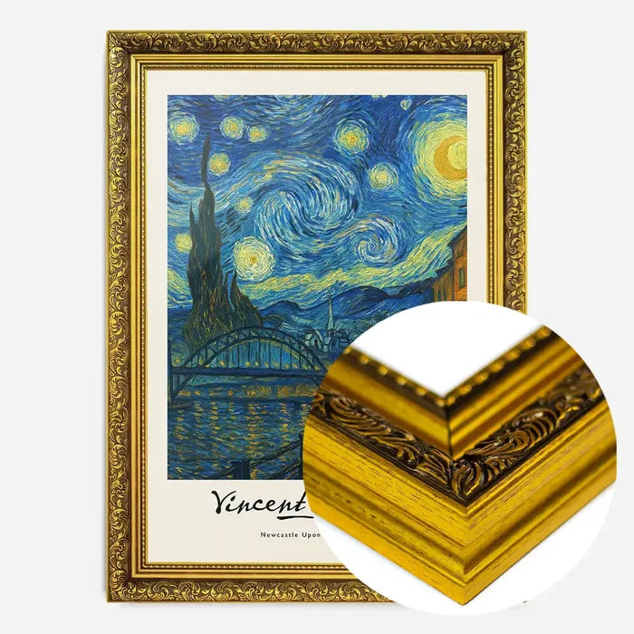 21x30cm | 8¼ x 11¾in / Gold Ornate Frame
