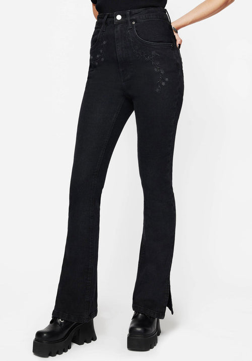 Vera Baby Boot Split Hem Flared Jeans