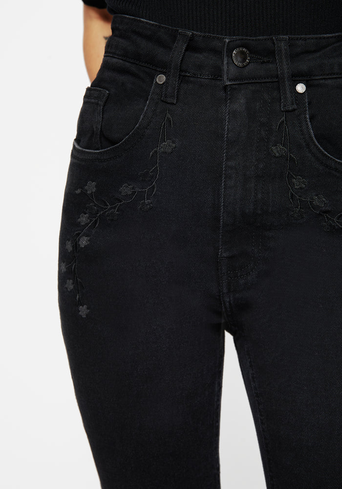 Vera Baby Boot Split Hem Flared Jeans