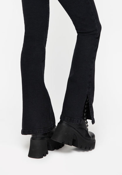 Vera Baby Boot Split Hem Flared Jeans