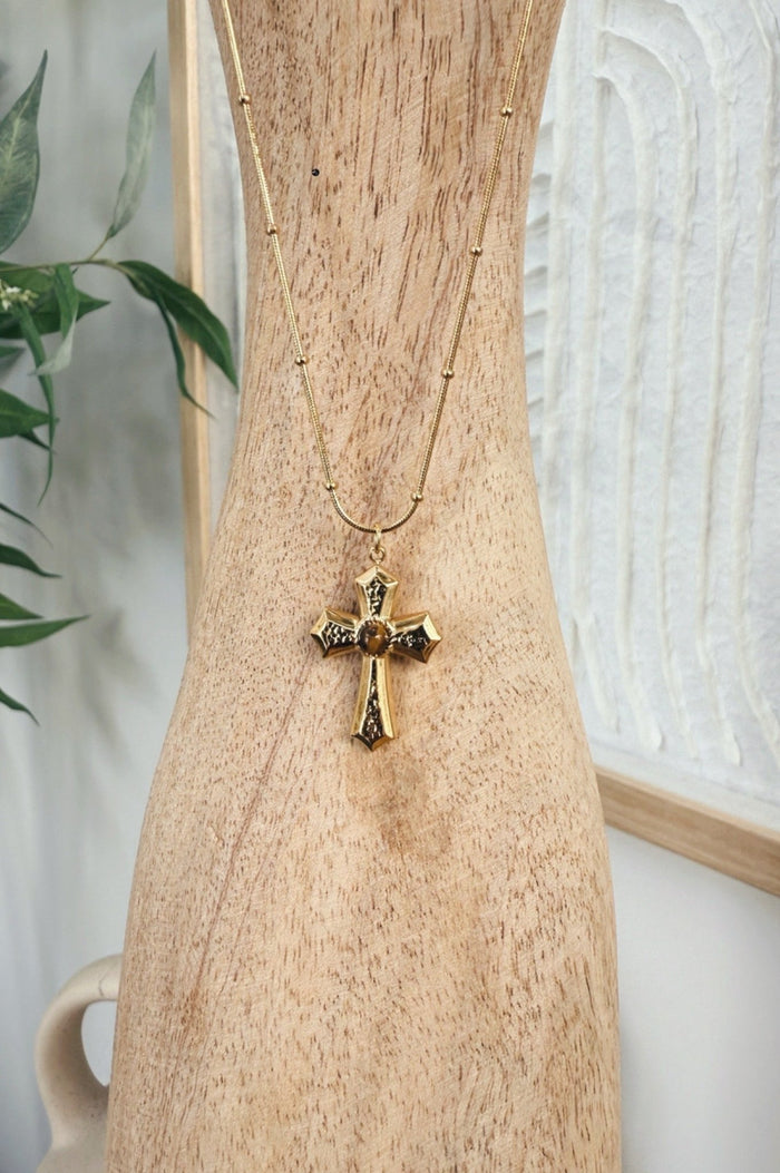 Verity Cross Necklace