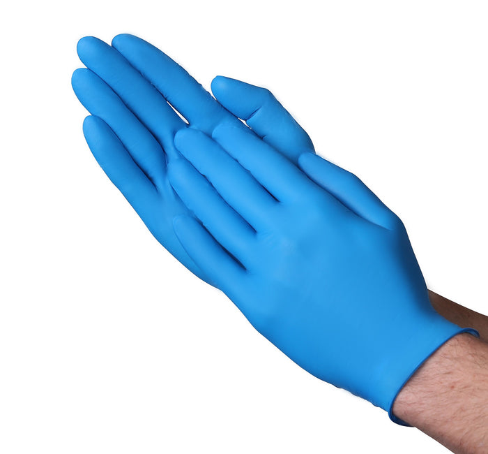 VGuard® Blue Nitrile Gloves (3.5 mil) | Industrial Grade | Case of 1000