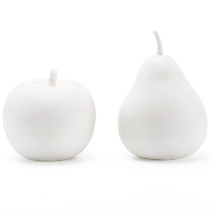 Villa & House Apple and Pear Set of 2 Porcelain Figures