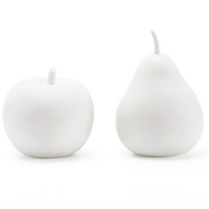 Villa & House Apple and Pear Set of 2 Porcelain Figures