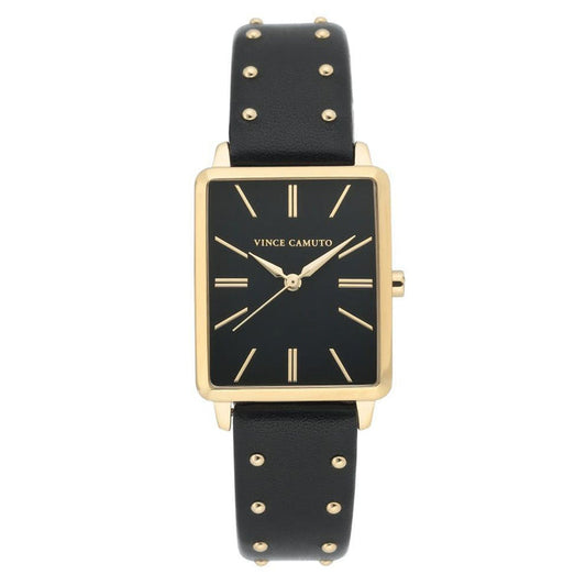 Vince Camuto Black Vegan Leather Women's Watch - VC5410BKBK